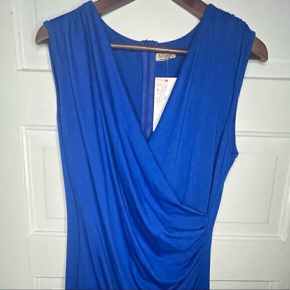 NWTs Acevog Stretchy Cotton Dress w/ Concealed Back Zip & Accentuating Waist XL - Picture 4 of 9